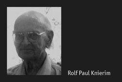 Rolf Paul Knierim – *8. Juli 1928     +29. September 2018