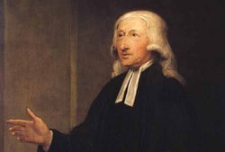 Pfarrer der lutherischen Landeskirche übernahmen den volkstümlichen Predigtstil der Methodisten. Hier der Kirchengründer John Wesley auf einem Portrait von William Hamilton (1751–1801).