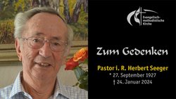 »Mister Wort-und-Weg« ist tot. Im Alter von 96 Jahren verstarb am zurückliegenden Mittwoch Pastor i. R. Herbert Seeger.