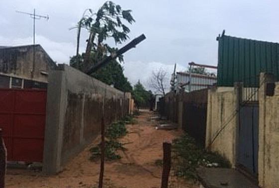 Verwüstete Straßen, umgekippte Bäume, weggerissene Dächer - der Zyklon hat große Schäden in Mosambik angerichtet.