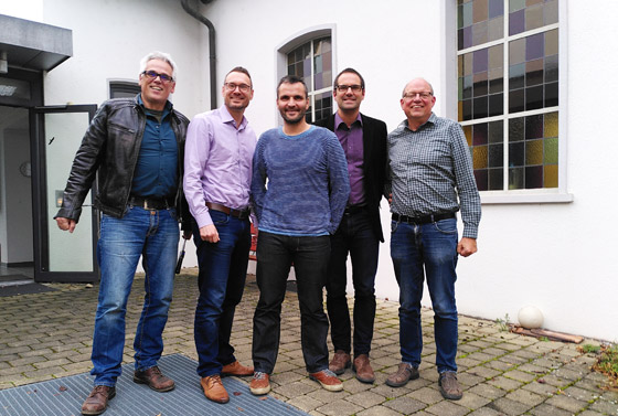 Die Planungsgruppe: Ralf Zimmermann, Matthias Kerschbaum, Bernd Schwenkschuster, Tobias Beißwenger, Volker Seybold