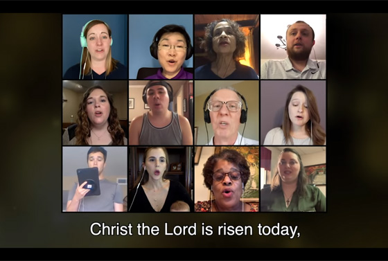 Methodisten aus aller Welt singen einen der bekanntesten Oster-Choräle »Christ, der Herr ist auferstanden«.